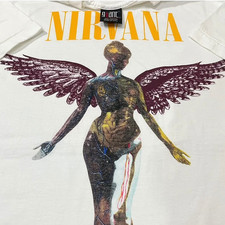 Camisa gigante ponto único vintage 1993 Nirvana no útero tamanho L anos 90 Kurt REIMPRESSÃO comprar usado Camisa gigante ponto único vintage 1993 Nirvana no útero tamanho L anos 90 Kurt REIMPRESSÃO comprar usado  Enviando para Brazil