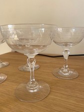 Champagne coupe glasses for sale  BATH