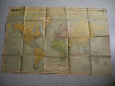 Carte planisphère fuseaux d'occasion  Marans