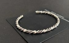 Pulseira de arame torcido de prata esterlina Navajo comprar usado  Enviando para Brazil
