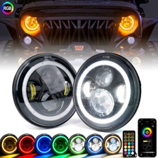 Faróis LED RGB de 7 "com RGB DRL Plug & Play para 1997-2018 Jeep Wrangler TJ JK comprar usado  Enviando para Brazil