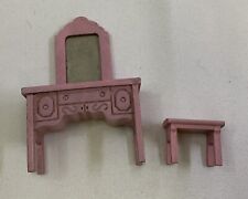 Mini conjunto de vaidade rosa madeira casa de bonecas miniatura móveis de boneca sem marca comprar usado  Enviando para Brazil