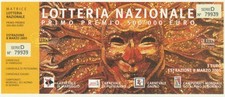 Bellissimo biglietto lotteria usato  Roma