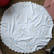 Vintage round linen for sale  UK