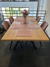 Esszimmerstühle braunem kunst gebraucht kaufen  Kriftel