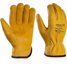 Yellow leather gardening for sale  LONDON