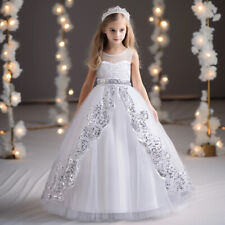 Vestido de festa elegante feminino dama de honra aniversário infantil princesa flor, usado comprar usado  Enviando para Brazil