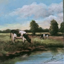 Tableau peinture toile d'occasion  Dechy