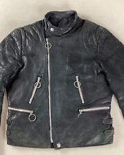 Vintage leather biker for sale  ROYSTON
