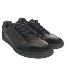 Diesel Zapatos Para Hombre Talla 10.5 Marrón Negro Informal Cuero Con Cordones Tenis Bajos, usado segunda mano  Embacar hacia Argentina