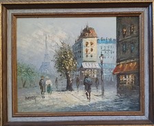 ölgemälde straßenszene pari gebraucht kaufen  Dortmund