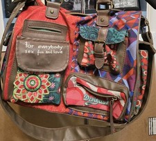 Bolsa de ombro vintage Desigual Y2K feminina vanguarda louca bolsa e cachecol para gato comprar usado  Enviando para Brazil
