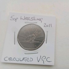 Wrestling 50p olympics for sale  HULL