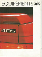 PEUGEOT 405 - ACCESSOIRES ET EQUIPEMENT / catalogue brochure dépliant prospectus comprar usado  Enviando para Brazil