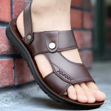 Sandálias masculinas de verão antiderrapante uso externo sandálias respiráveis sapatos de praia comprar usado  Enviando para Brazil