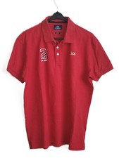 LA MARTINA Slim Fit Hombre Camiseta Polo Talla Aprox. XL Manga Corta Rojo Tramo comprar usado  Enviando para Brazil
