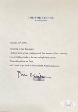 Bill clinton signed for sale  Swedesboro