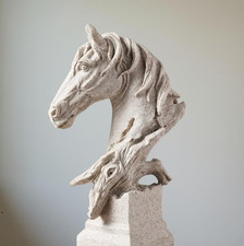 Statue tête cheval d'occasion Statue tête cheval d'occasion  Wormhout