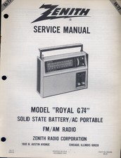 Zenith service manual for sale  Hebron