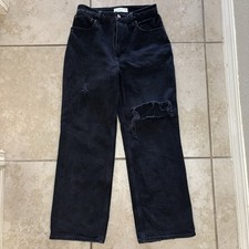 jeans abercrombie the 90s relaxed cintura alta preto tamanho 27/4XS comprar usado  Enviando para Brazil