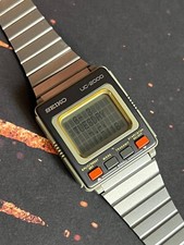Relógio masculino vintage SEIKO UC-2000 Worlds 1º computador de pulso display LCD anos 80 comprar usado  Enviando para Brazil