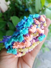 10 pulseiras de náilon enceradas roxas feitas à mão CRAB feitas à mão para crianças no atacado comprar usado  Enviando para Brazil