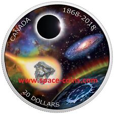 Canadá 2018, Real Sociedade Astronômica, campo meteorito, rasc, $20, 1868-2018 comprar usado  Enviando para Brazil