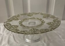 Suporte para bolo peru com pedestal dourado de vidro decorado à mão com detalhes artísticos, #6, usado comprar usado  Enviando para Brazil