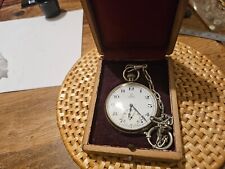 Reloj de bolsillo Omega c1945 niquelado segunda mano  Embacar hacia Argentina