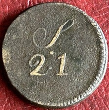 Georgian brass coin for sale  SLEAFORD