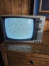 Televisão portátil 1983 Philco B&W TV preto e branco funciona , usado comprar usado  Enviando para Brazil