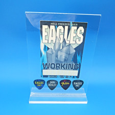 EAGLES backstage pass 4 palhetas de guitarra assinatura novidade tela acrílica 7,25" comprar usado  Enviando para Brazil