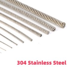 Cabo de corda de fio de aço inoxidável PVC revestido de plástico 1mm 2mm 3mm 4mm 5mm 6mm 8mm, usado comprar usado  Enviando para Brazil