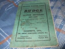 Rudge motor bicycles for sale  KENILWORTH