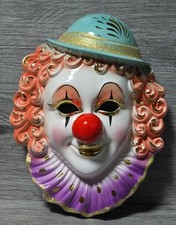 Porcelain multicolour clown for sale  ST. AUSTELL