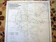 Landkarte deutscher bund gebraucht kaufen  Steinbach-Hallenberg