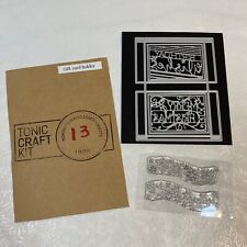 Kit de artesanía tónica tarjetero de regalo juego de troqueles Feliz Navidad y Feliz Cumpleaños segunda mano  Embacar hacia Mexico