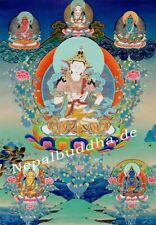 Thangka bouddha tibétain d'occasion  Expédié en France
