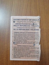 Tessera postale michelangelo usato  Genova
