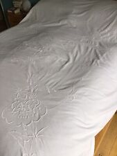 Antique white embroidered for sale  LOUGHBOROUGH