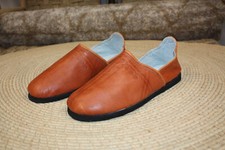 Babouches cuir camel d'occasion  Les Pieux