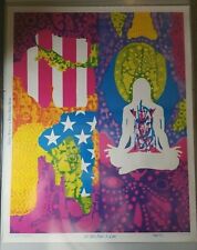 ALL YOU NEED IS LOVE VINTAGE 1967 GROOVY HEADSHOP PÔSTER LUZ NEGRA Por Chatfield comprar usado  Enviando para Brazil