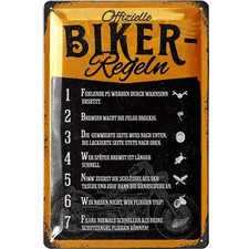 Retro blechschild biker gebraucht kaufen  Berlin