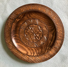 Carved wooden plate for sale  LONDON