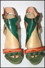 Sandales talons cuir d'occasion  La Roche-Posay