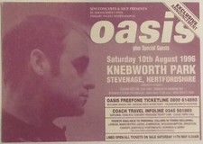 Oasis original concert for sale  WELLINGTON