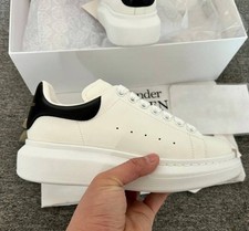 Scarpe Alexander McQueen Bianche con Tallone Nero di Pelle Unisex Taglia 35-45, używany na sprzedaż  Wysyłka do Poland