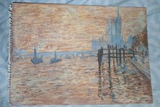 Tableau pastel tamise d'occasion  Bardos