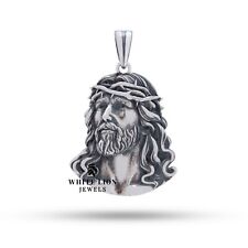 Usado, Pingente masculino cristão espinhos alívio Deus Jesus prata 925 presente aniversário comprar usado  Enviando para Brazil