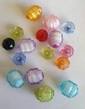 Multicoloured acrylic beads for sale  DONCASTER